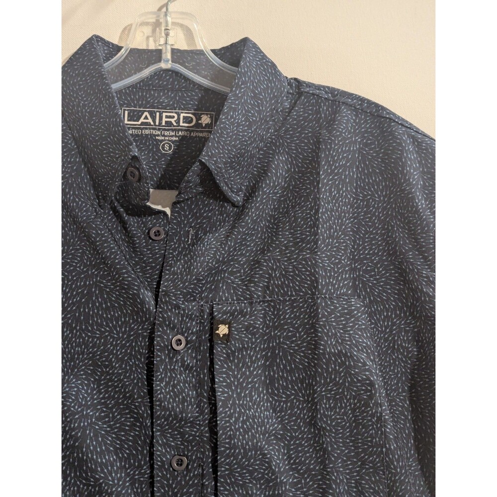 Laird Apparel Hamilton Mens Short Sleeve Button Up Performance Golf Shirt‎ Small